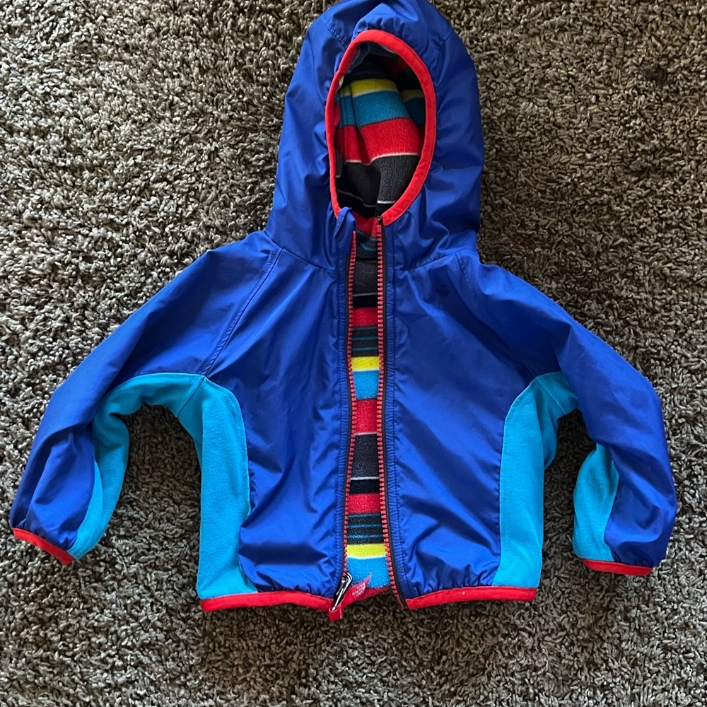 The North Face Kids Blue and Red Reversible Jacket